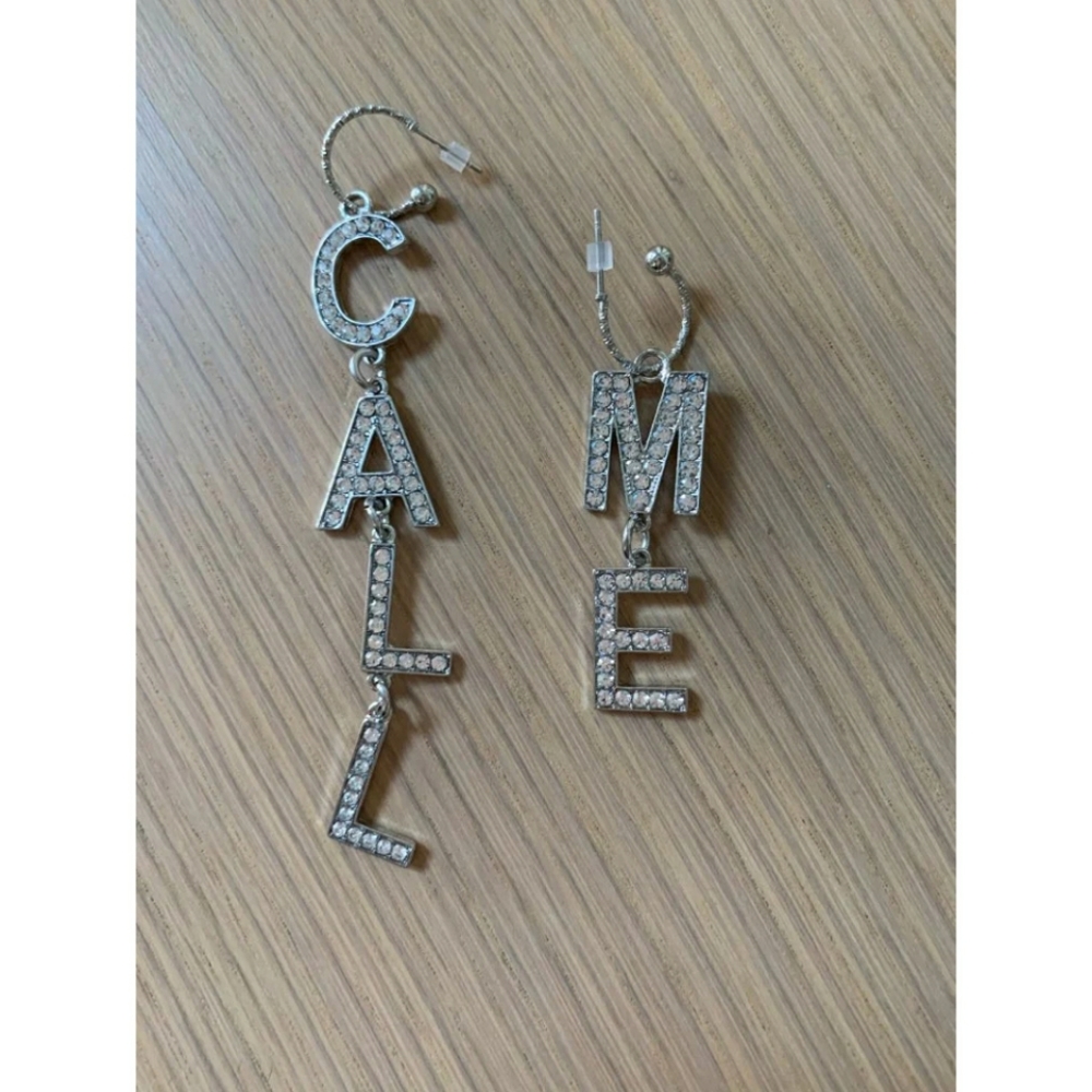 ❤IN STOCK ❤ Rhinestone CALL ME Dangle Earrings - Picture 3 of 4